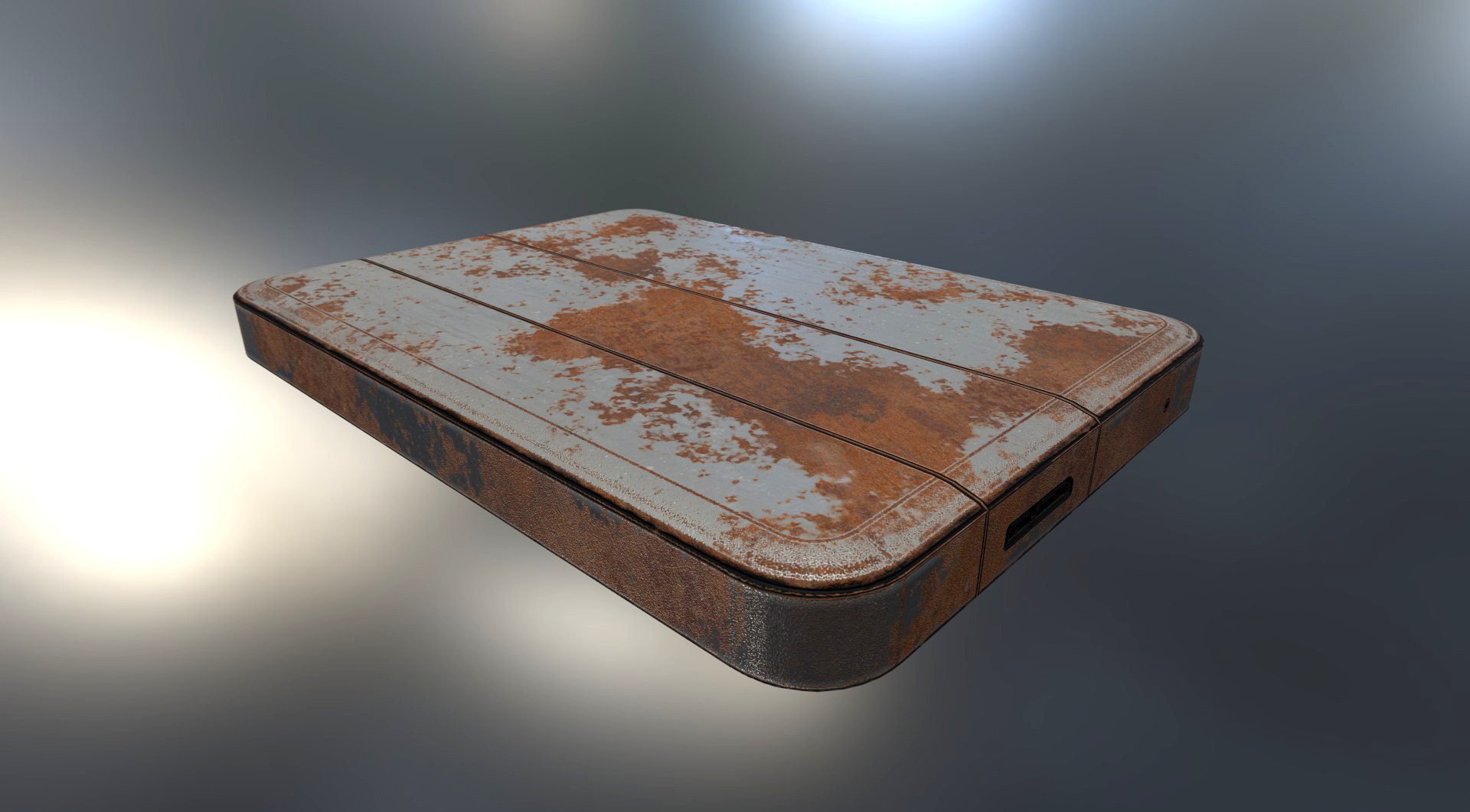 External HDD With USB Cable Rigged Rusty Version