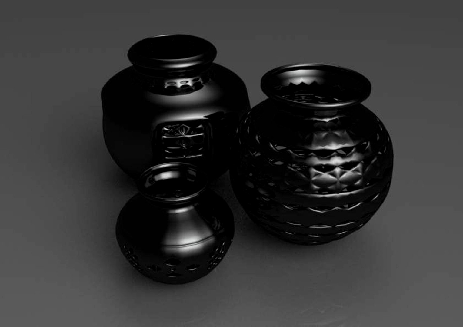 Black Mud Vases from Oaxaca
