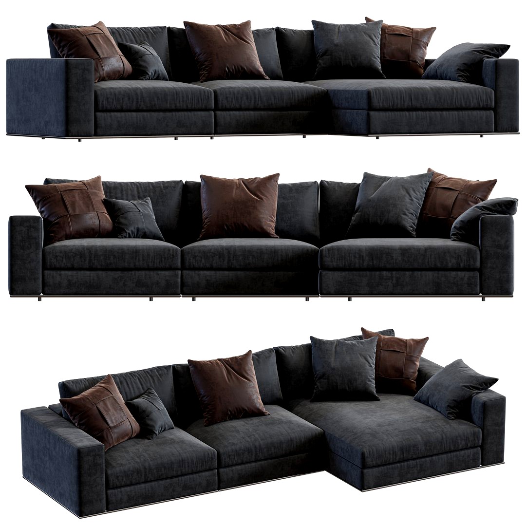 Angle sofa Hamilton Minotti