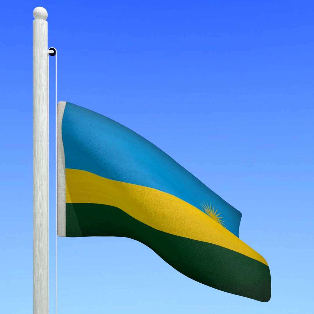 Flag of Rwanda - Animated LOOP