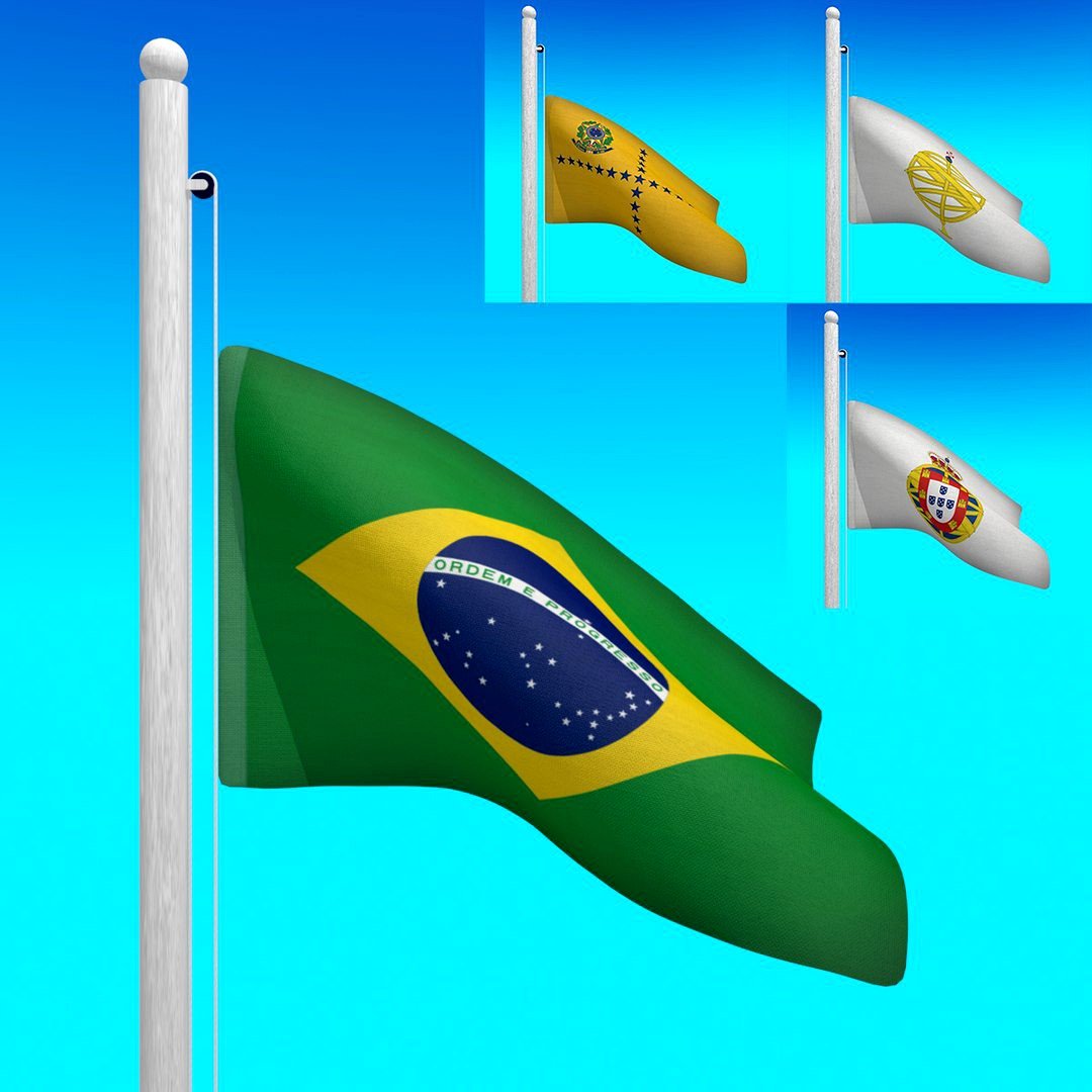 Flags of BRAZIL - Animated collection