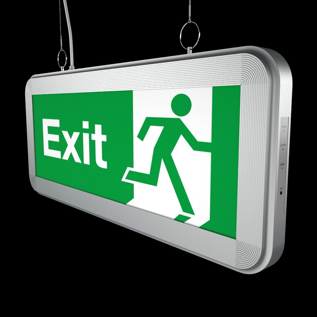 Exit sign