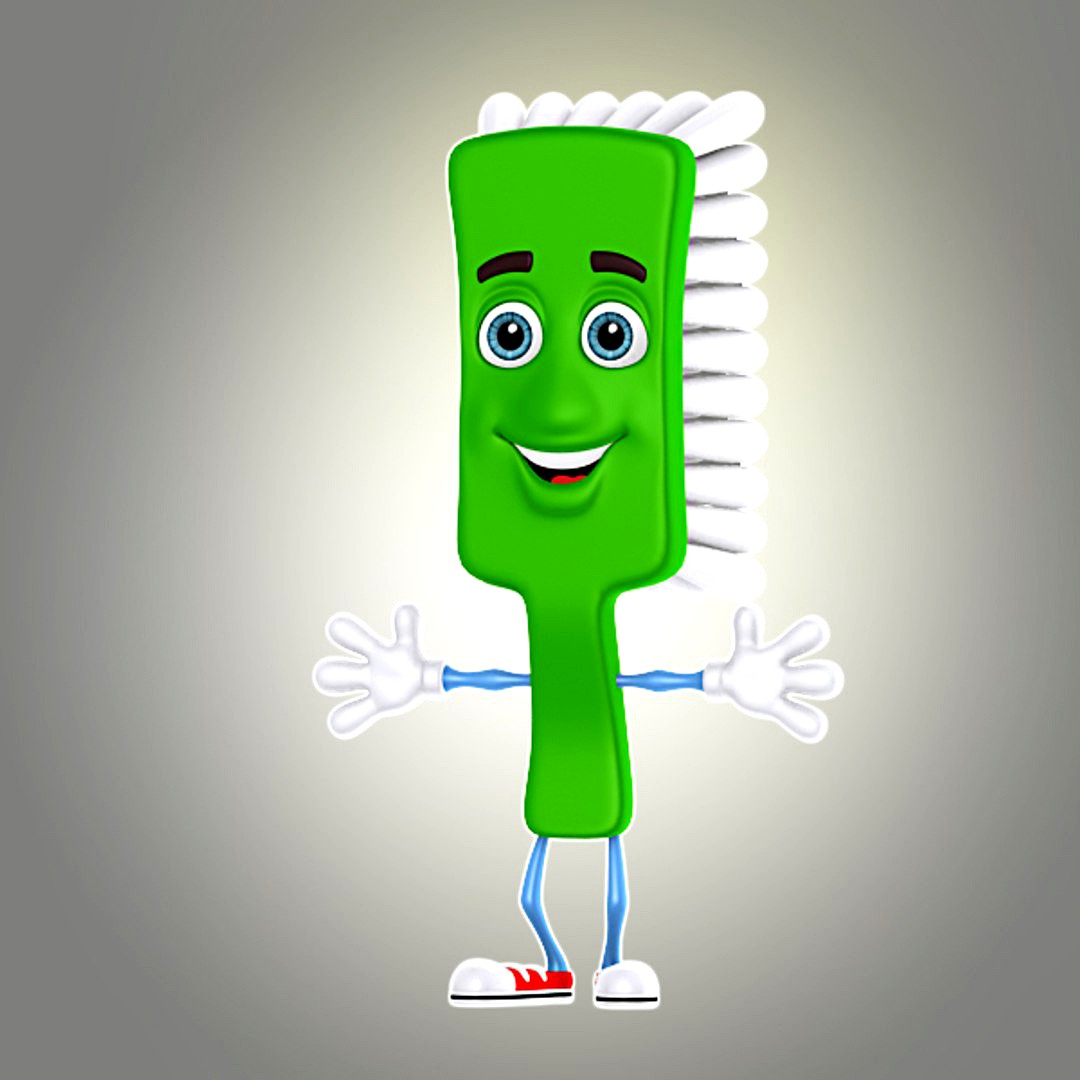 cartoon toothbrush