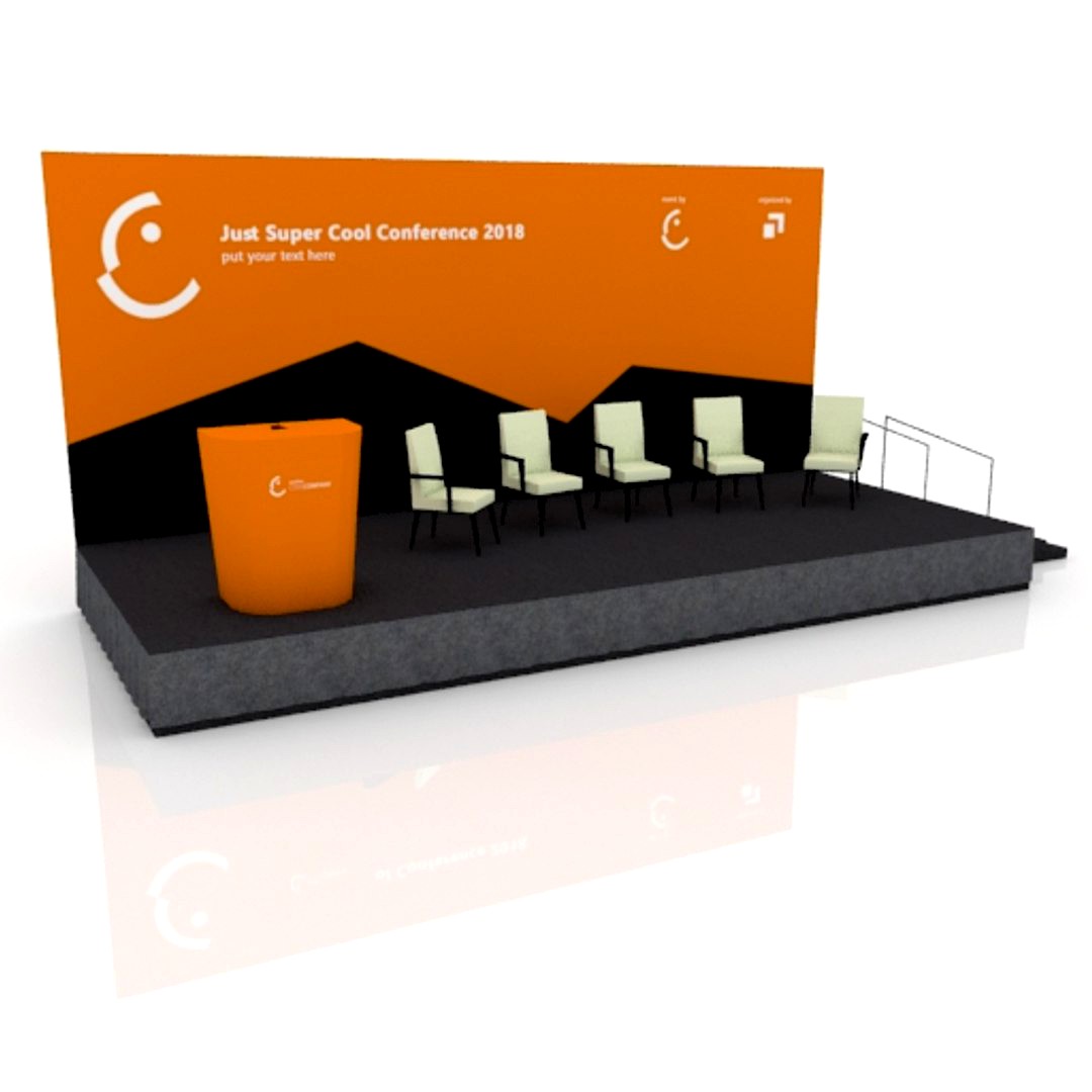 Rostrum, Stage and Backdrop 8