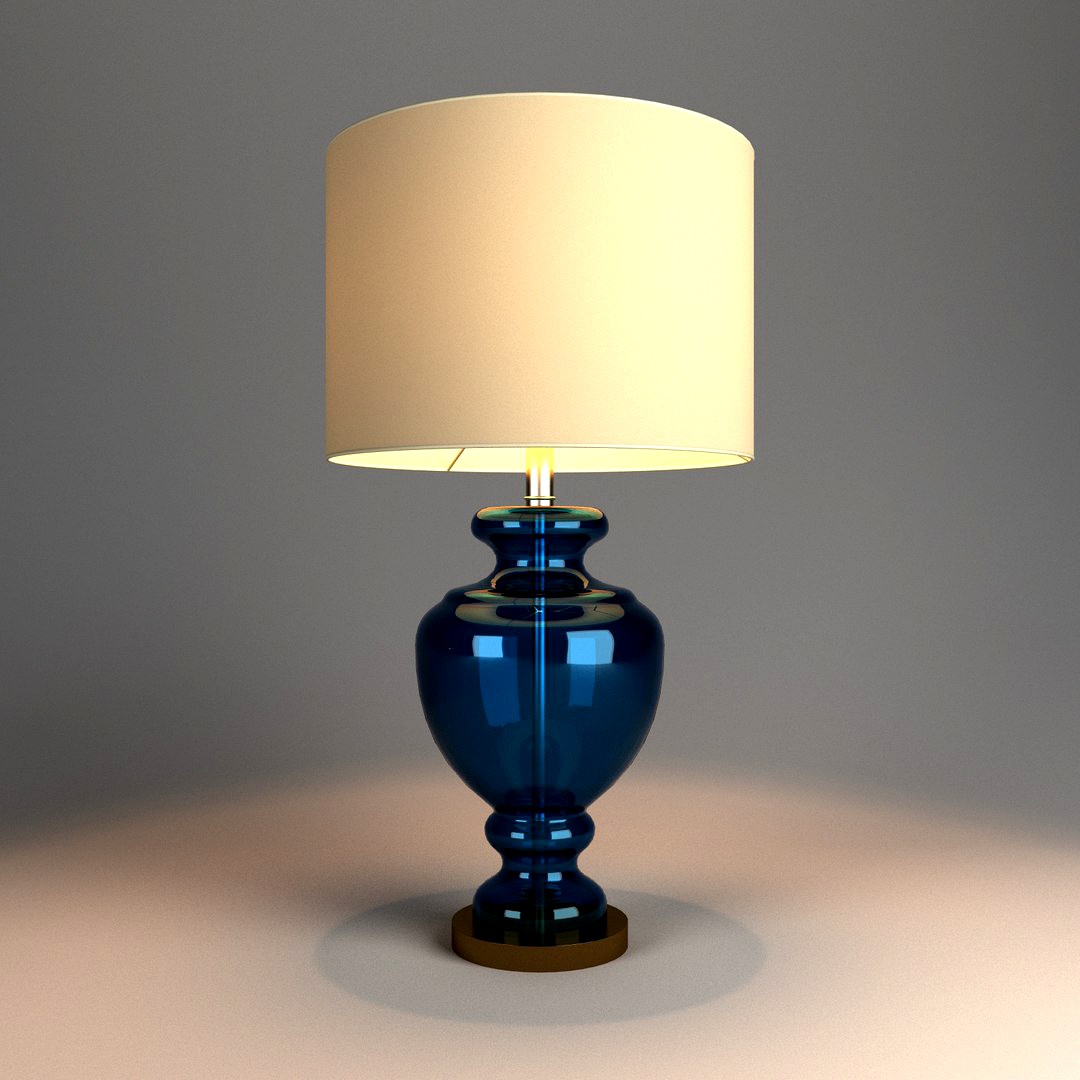 GLASS TABLE LAMP V-Ray