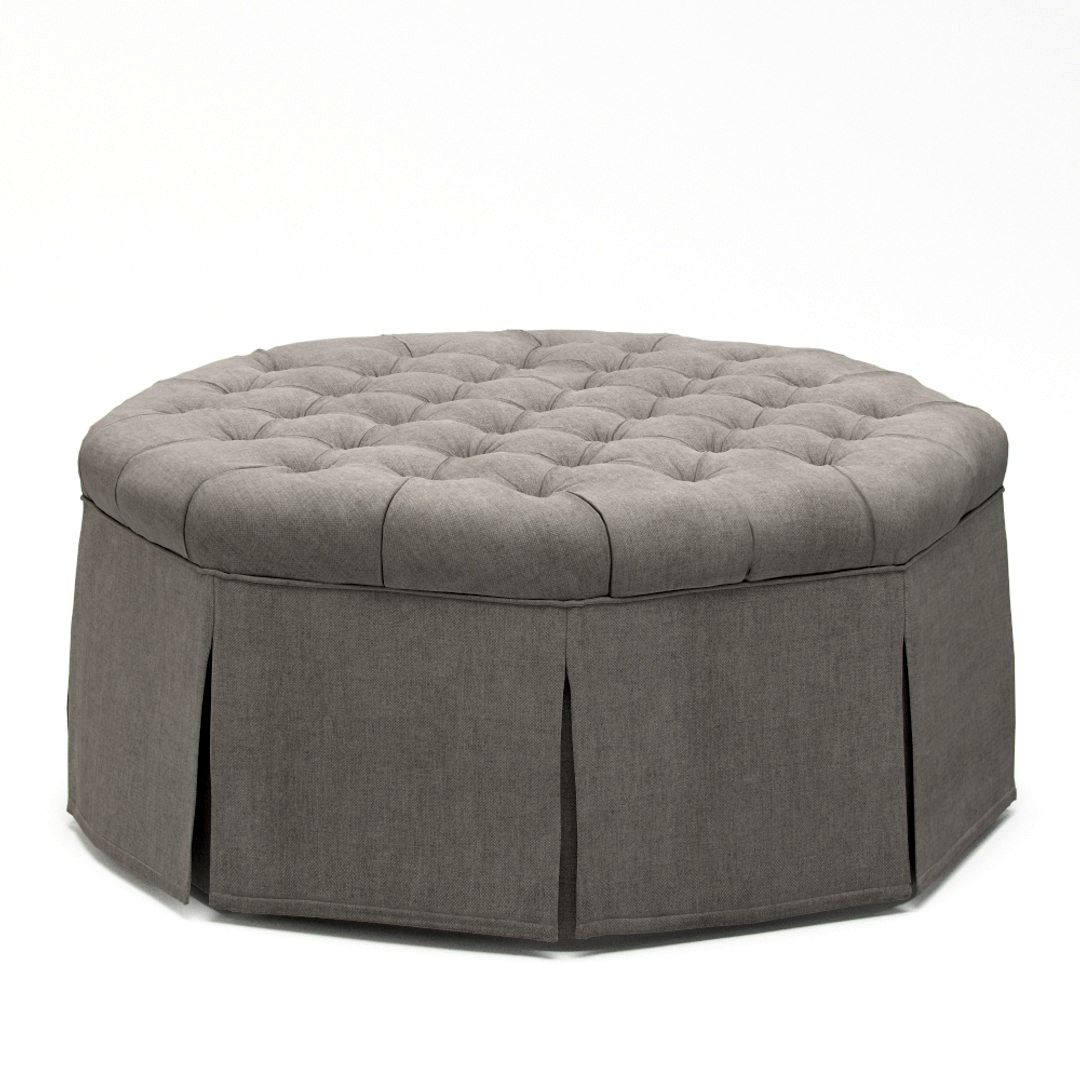 French Tufted Ottoman