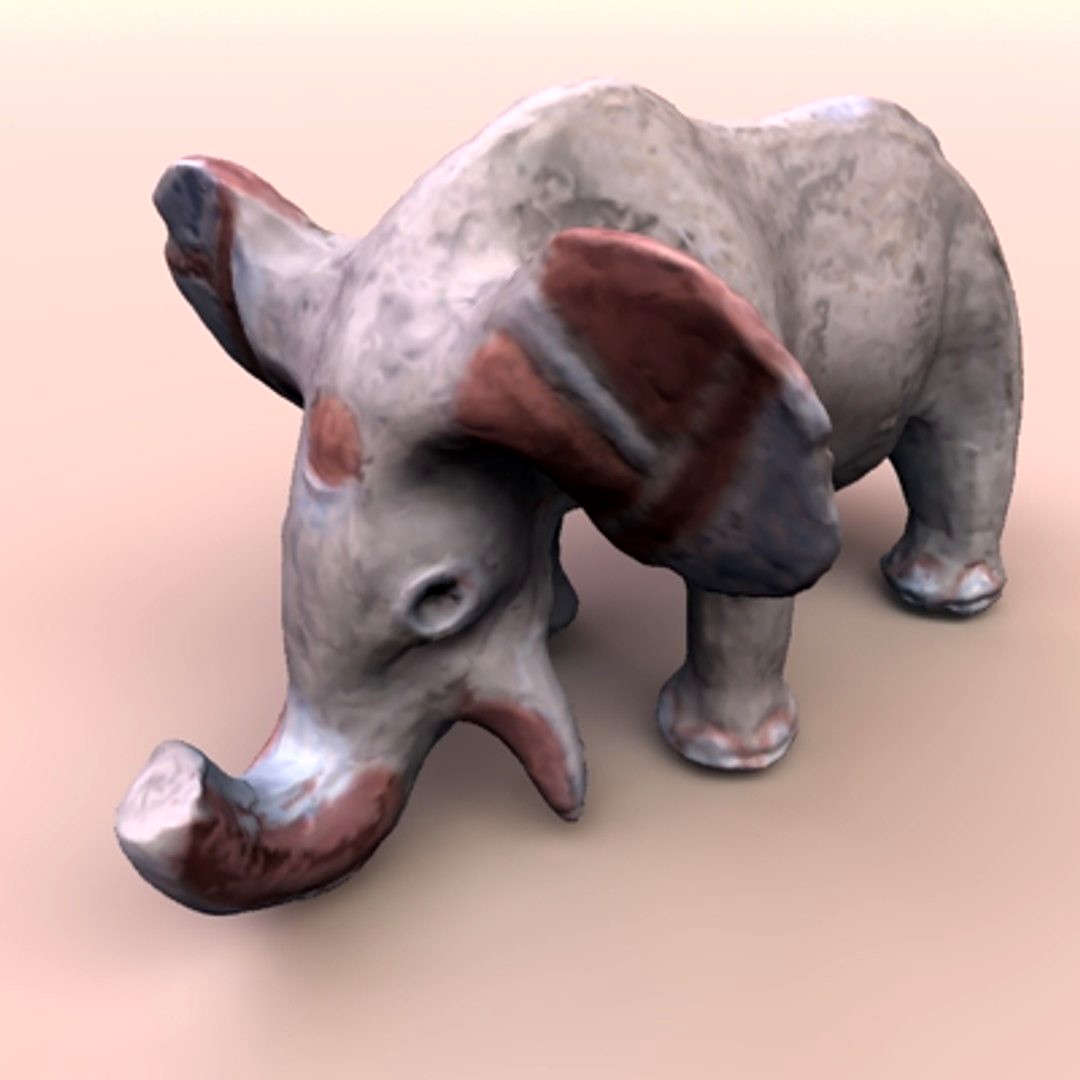 African Clay Elephant