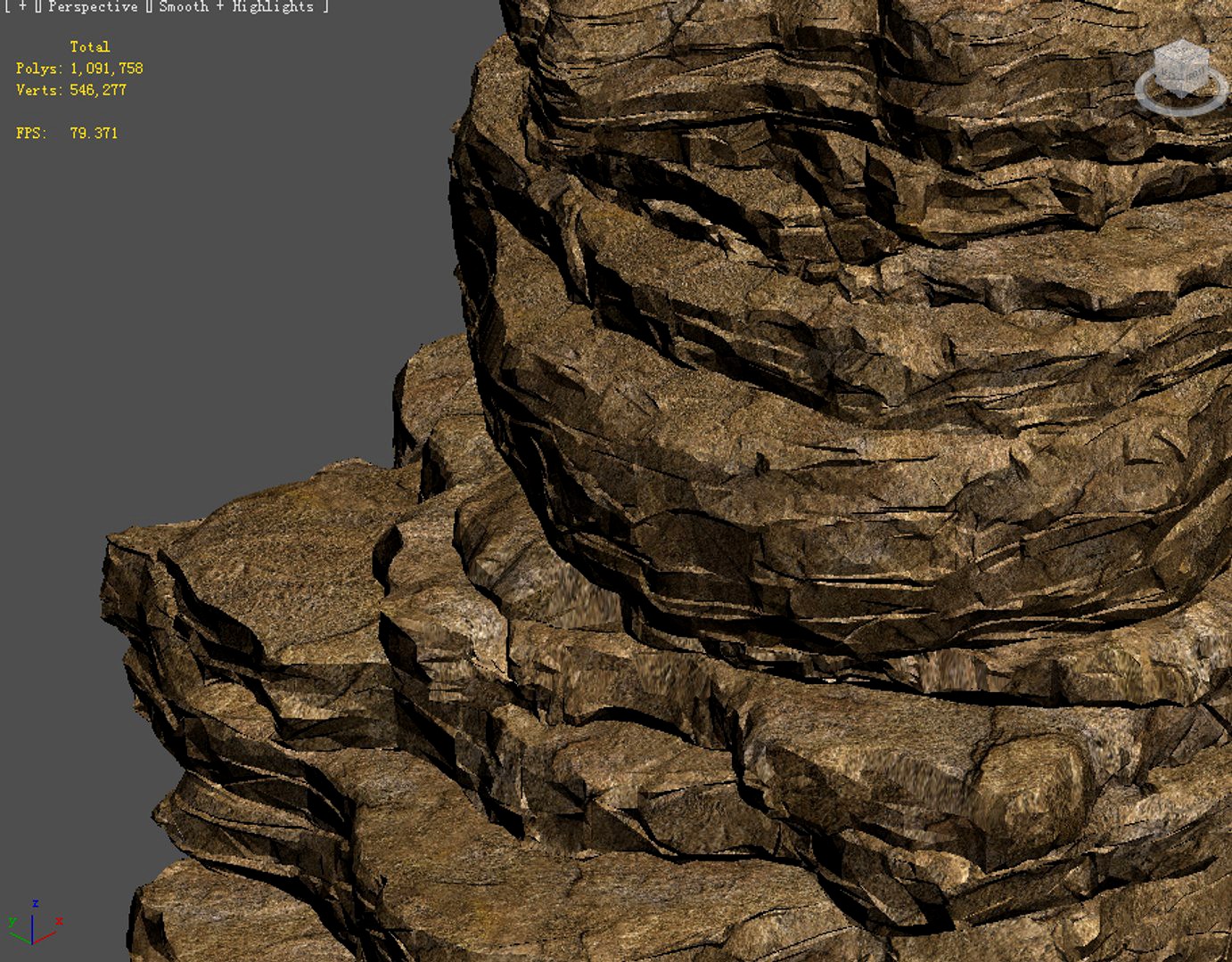 3D A group of stone model value 3D model 22802