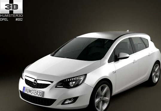 Opel Astra 2011 3D Model