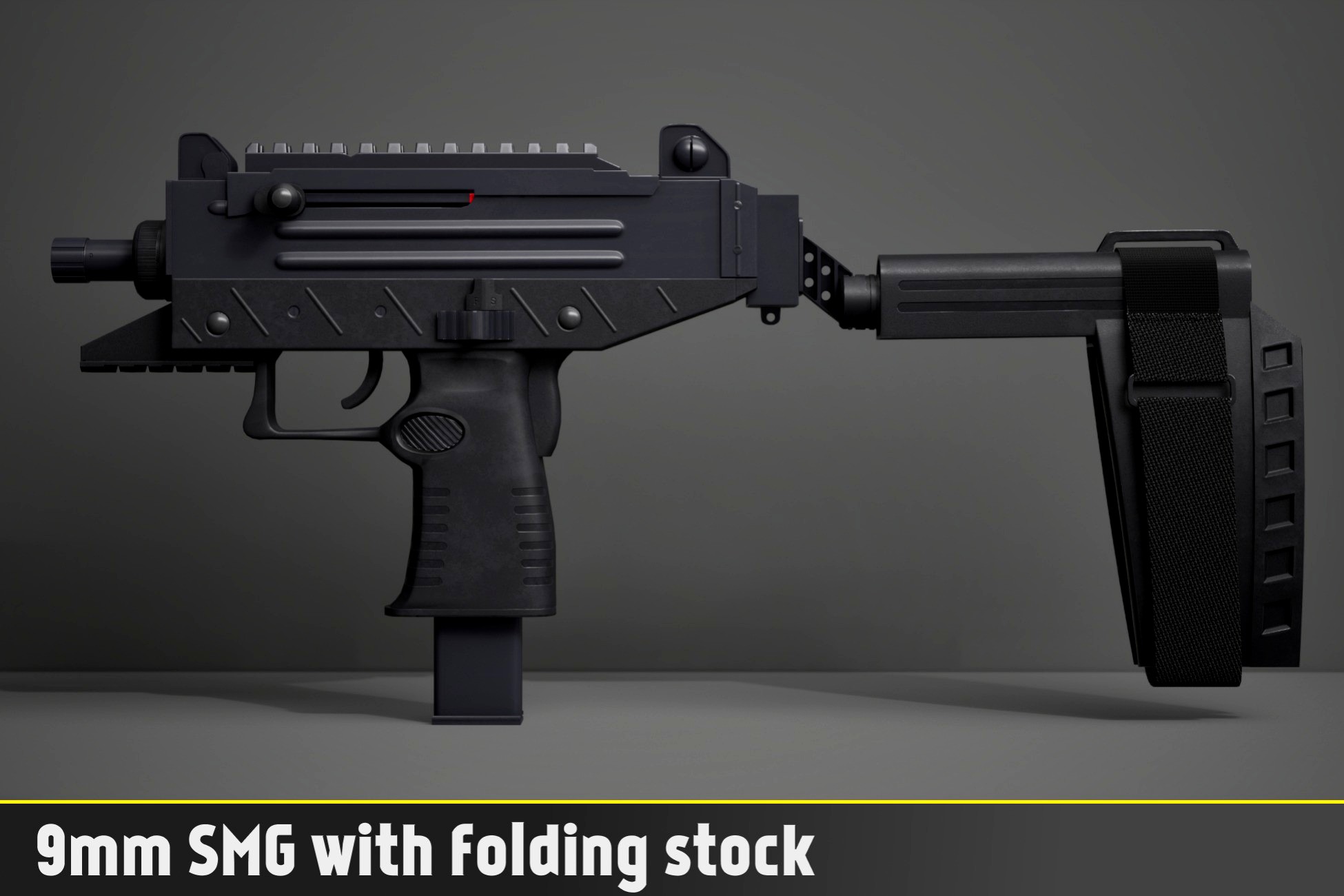 9mm SMG with folding stock
