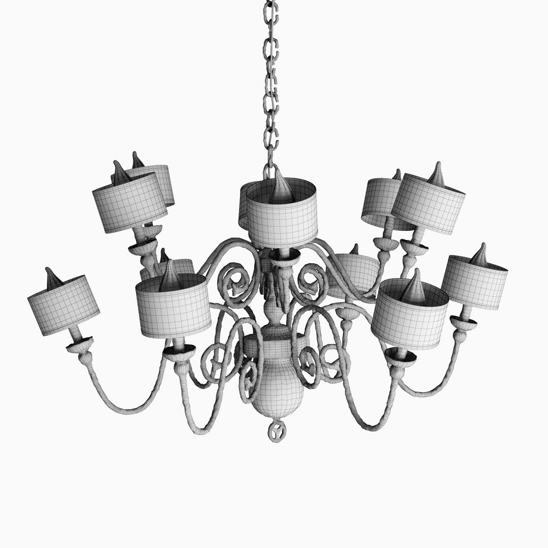 Pieter Adam Melting Amsterdam 12 Shade Chandelier XL