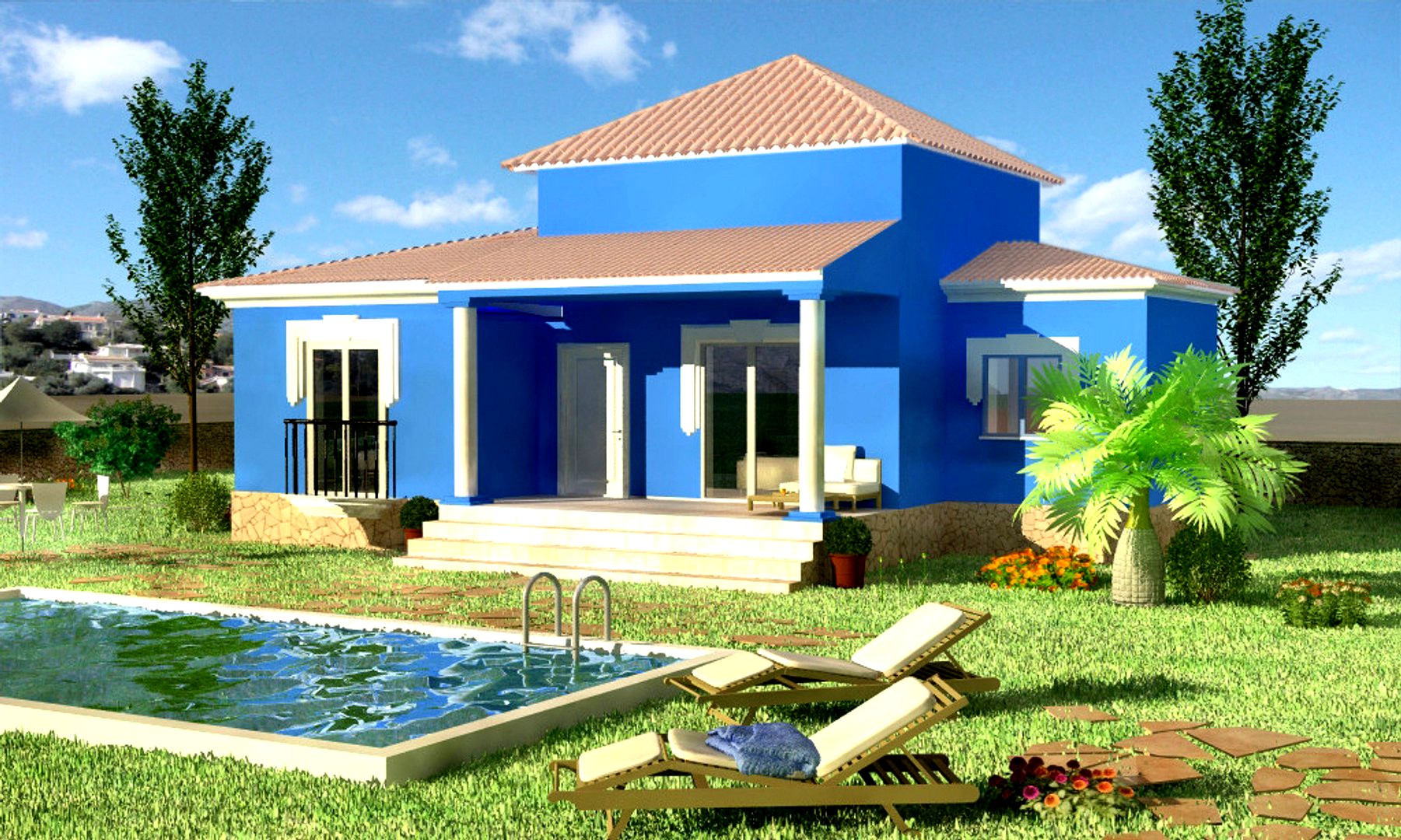 Blue Family Villa