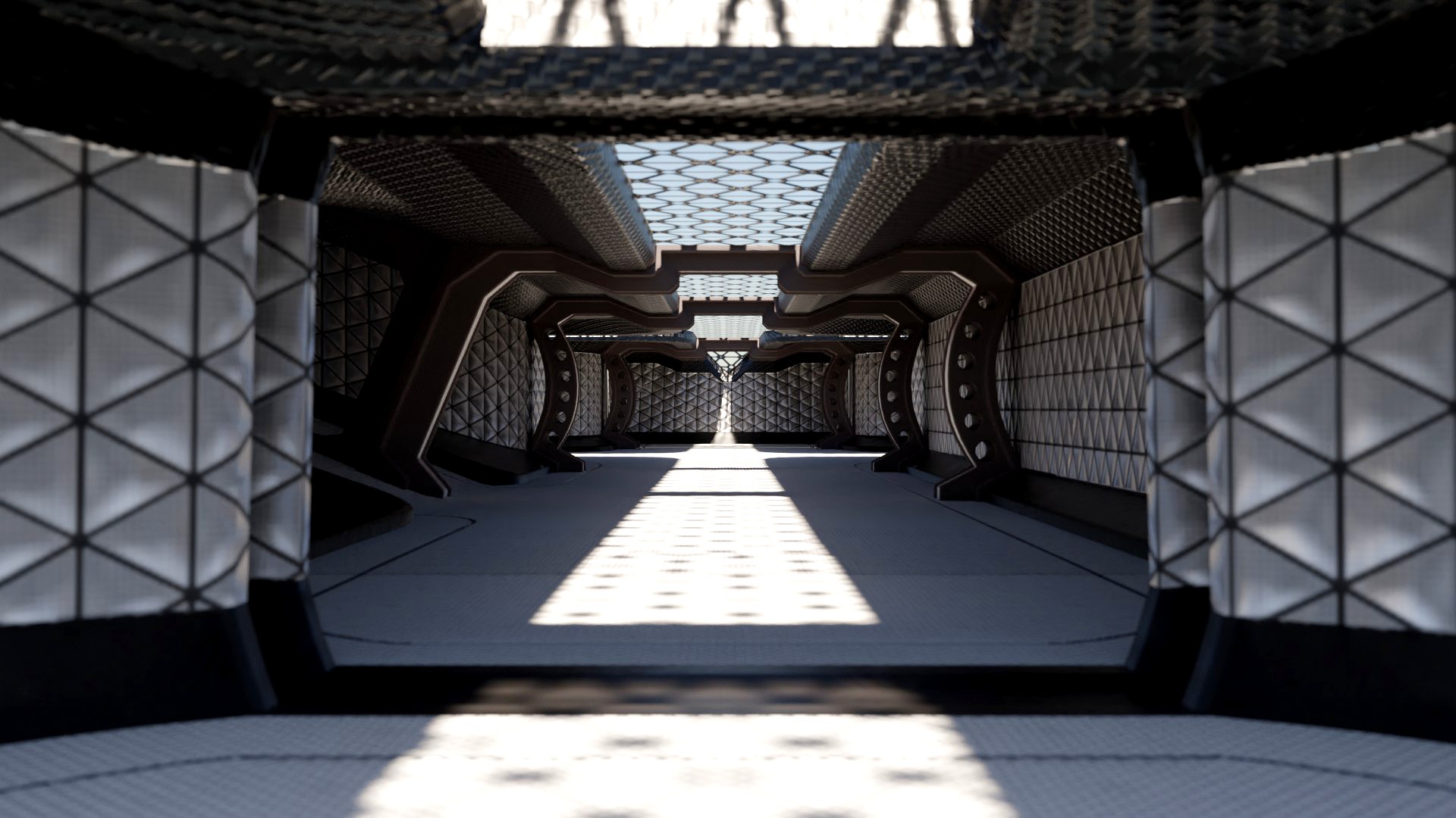 Sci-fi Kitbash Low-poly 3D model