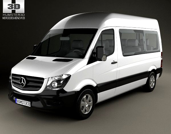 MercedesBenz Sprinter Passenger Van 2013 3D Model