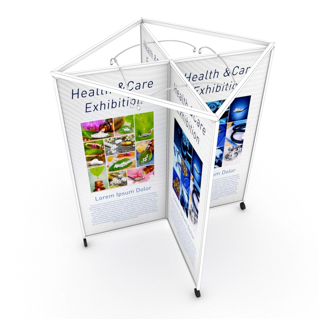 Collapsible and Movable Exhibition Panel