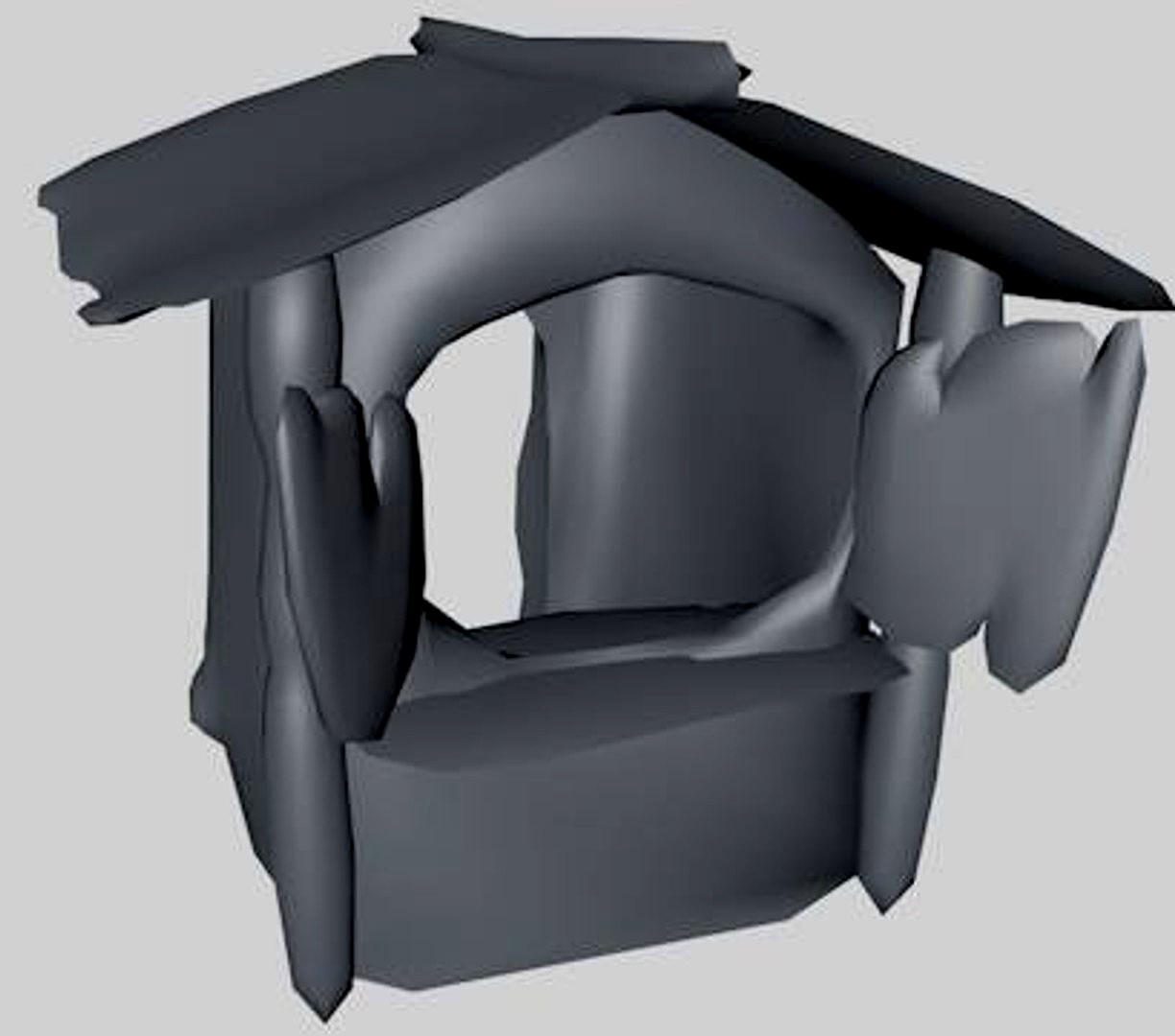 Low Poly Medieval Market Stall