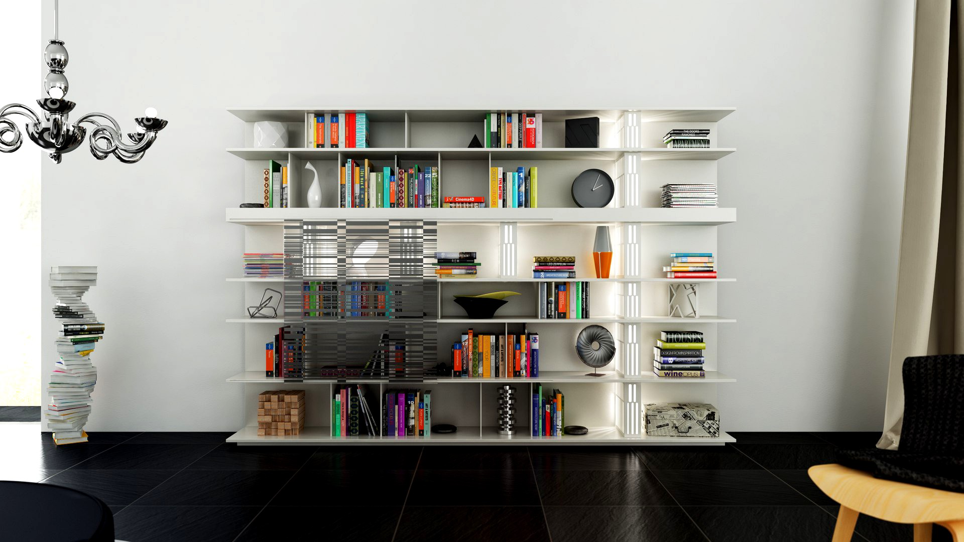 Molteni Sequence 1 with books - 300x200x40/45 cm - N.04 in M4D Vol.11