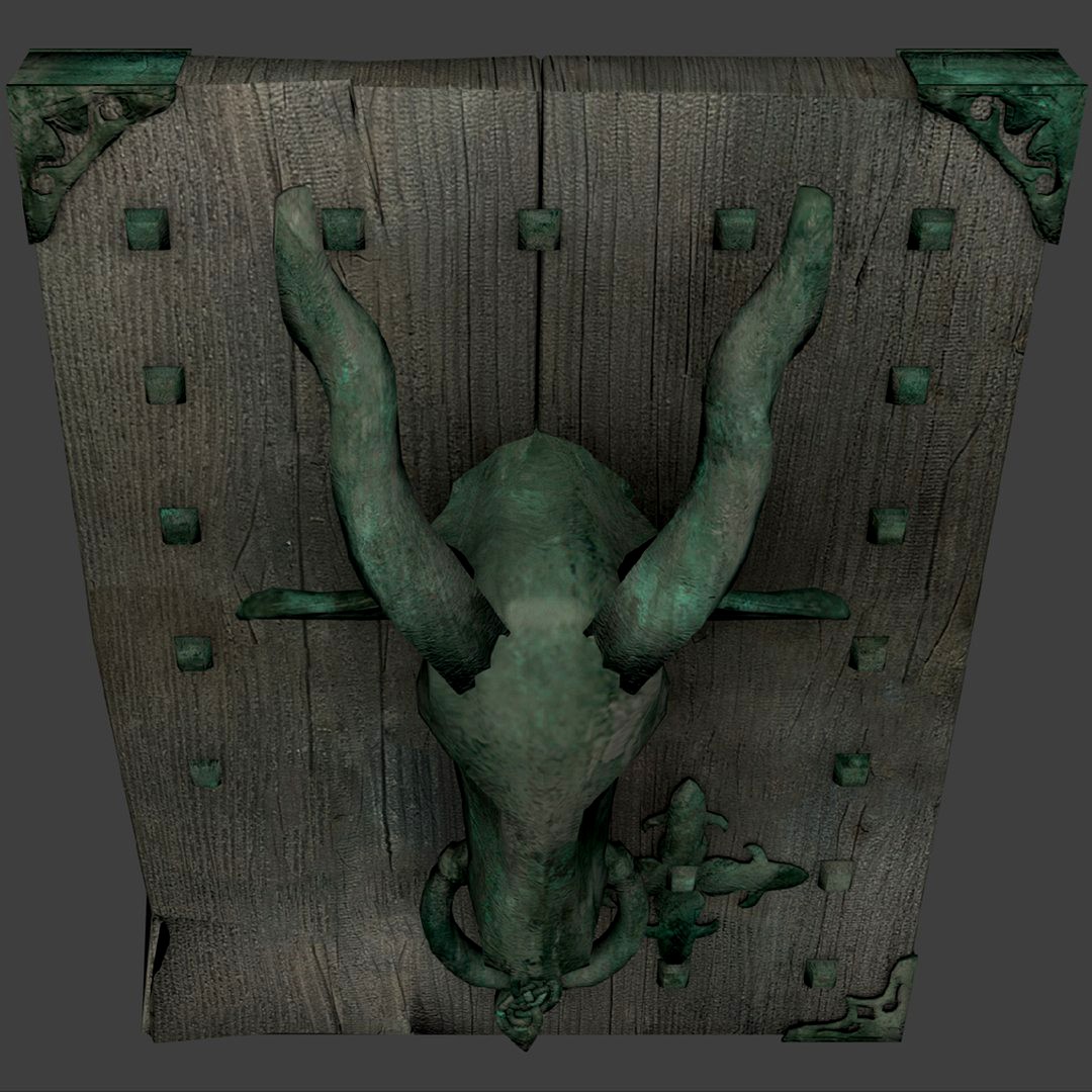 Door knocker goat