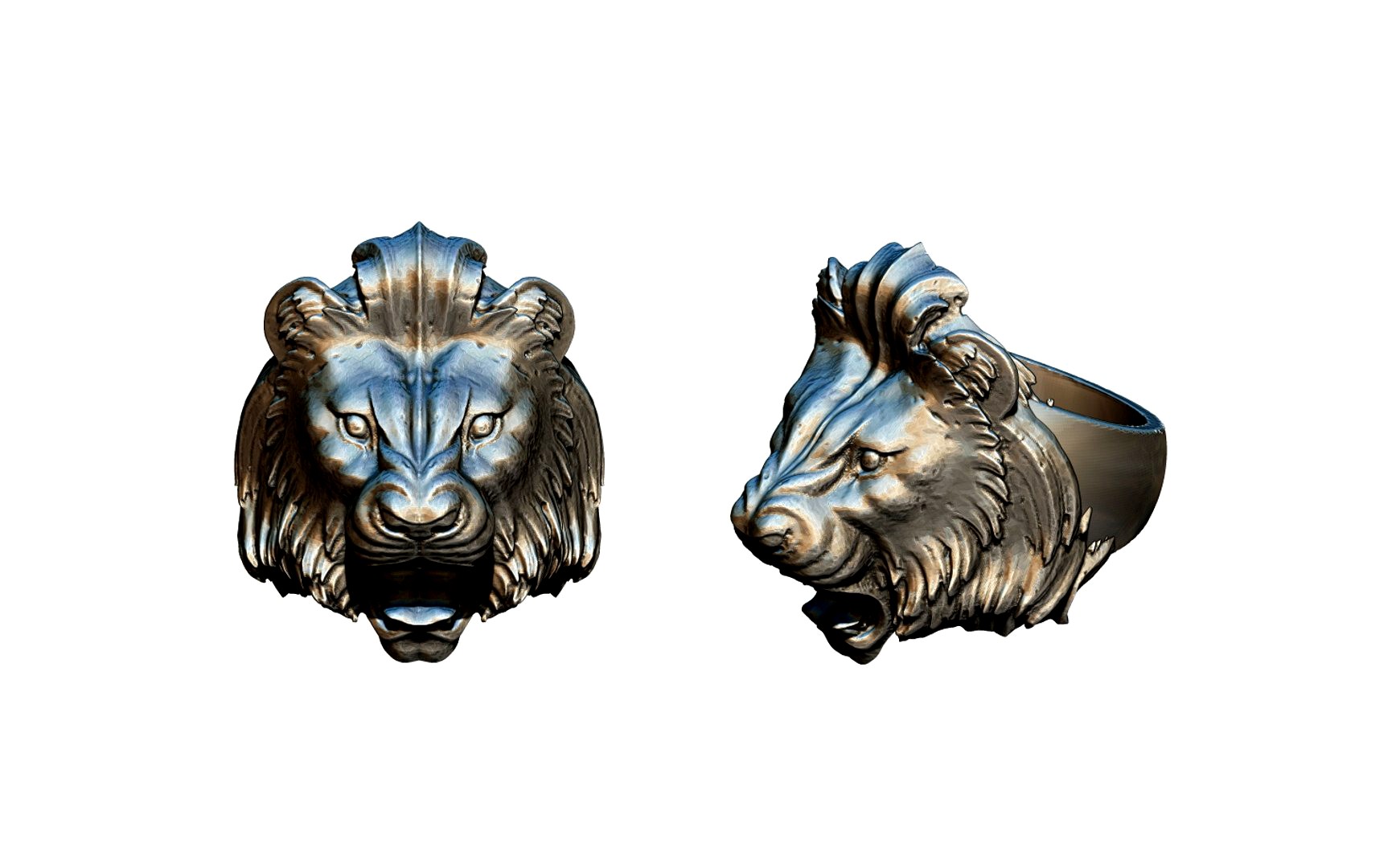 Fashion Lion Ring Jewel Printable