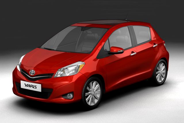 Toyota Yaris Vitz 2012 3D Model