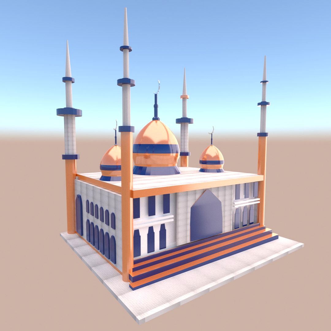 Cartoon Mosque