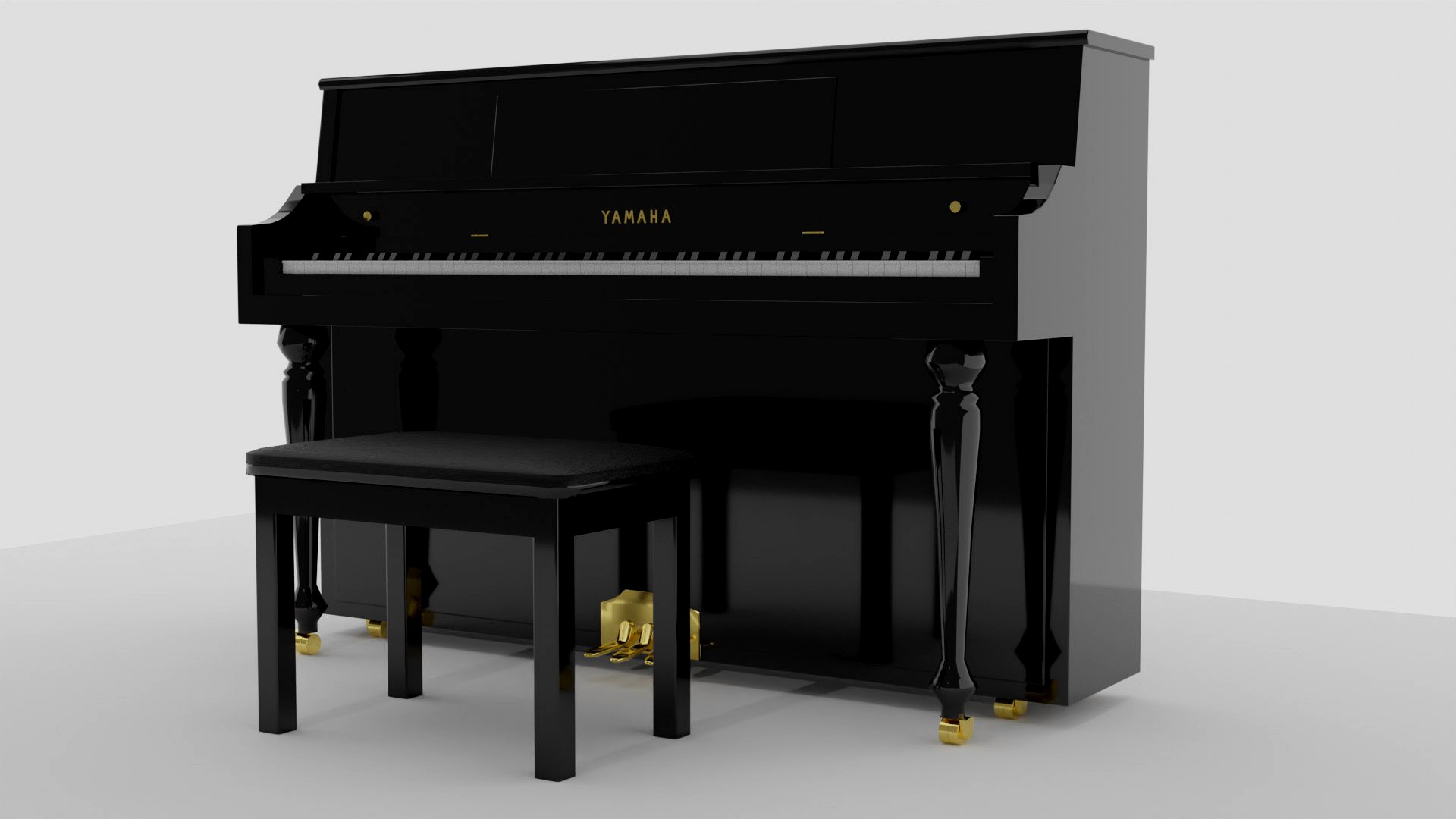 Yamaha Upright Piano with Bench