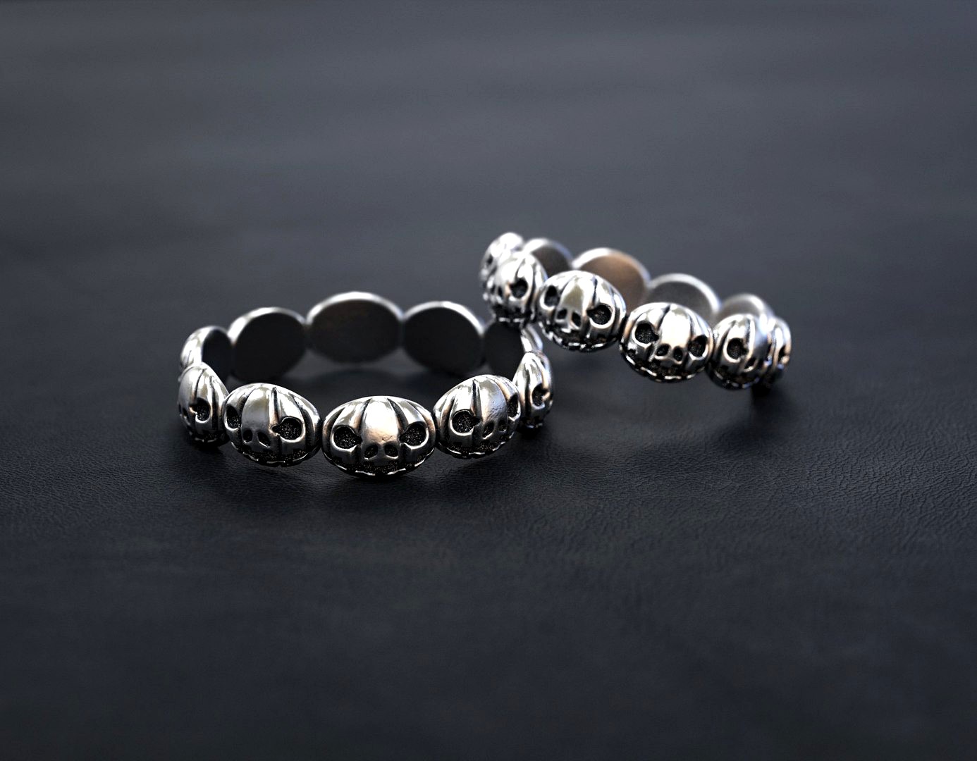 Halloween wedding rings