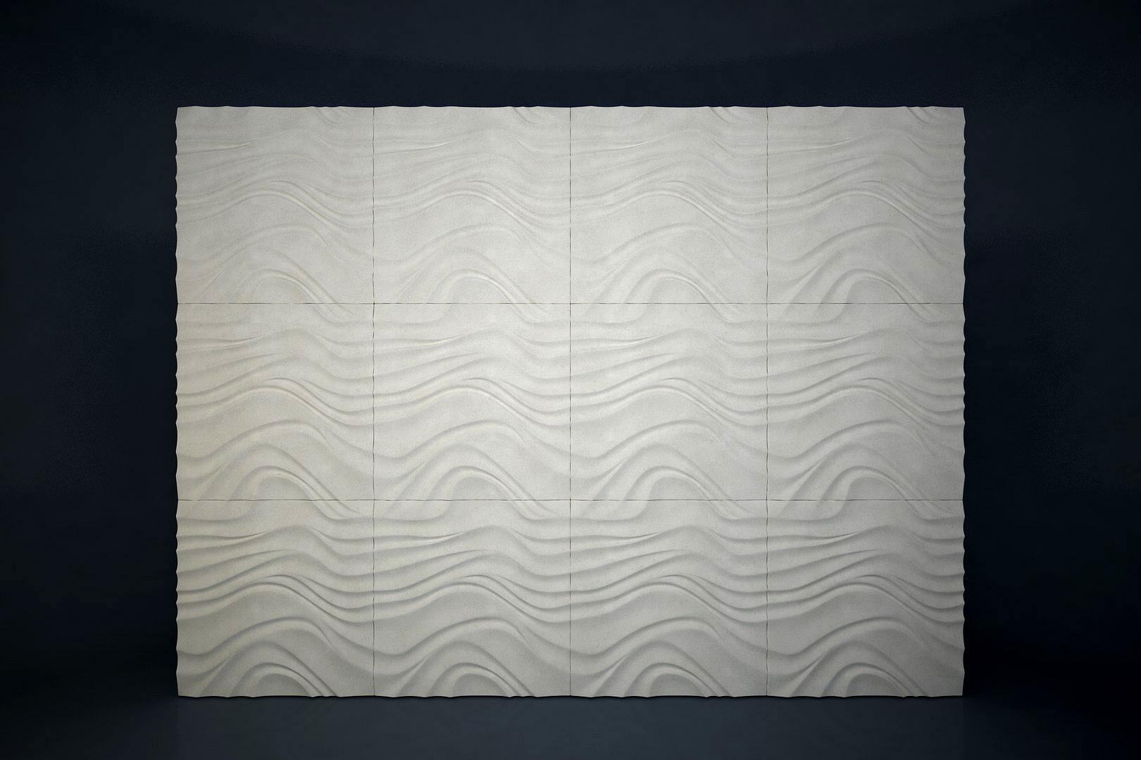 01 GESSO PATTERN 3D WALL