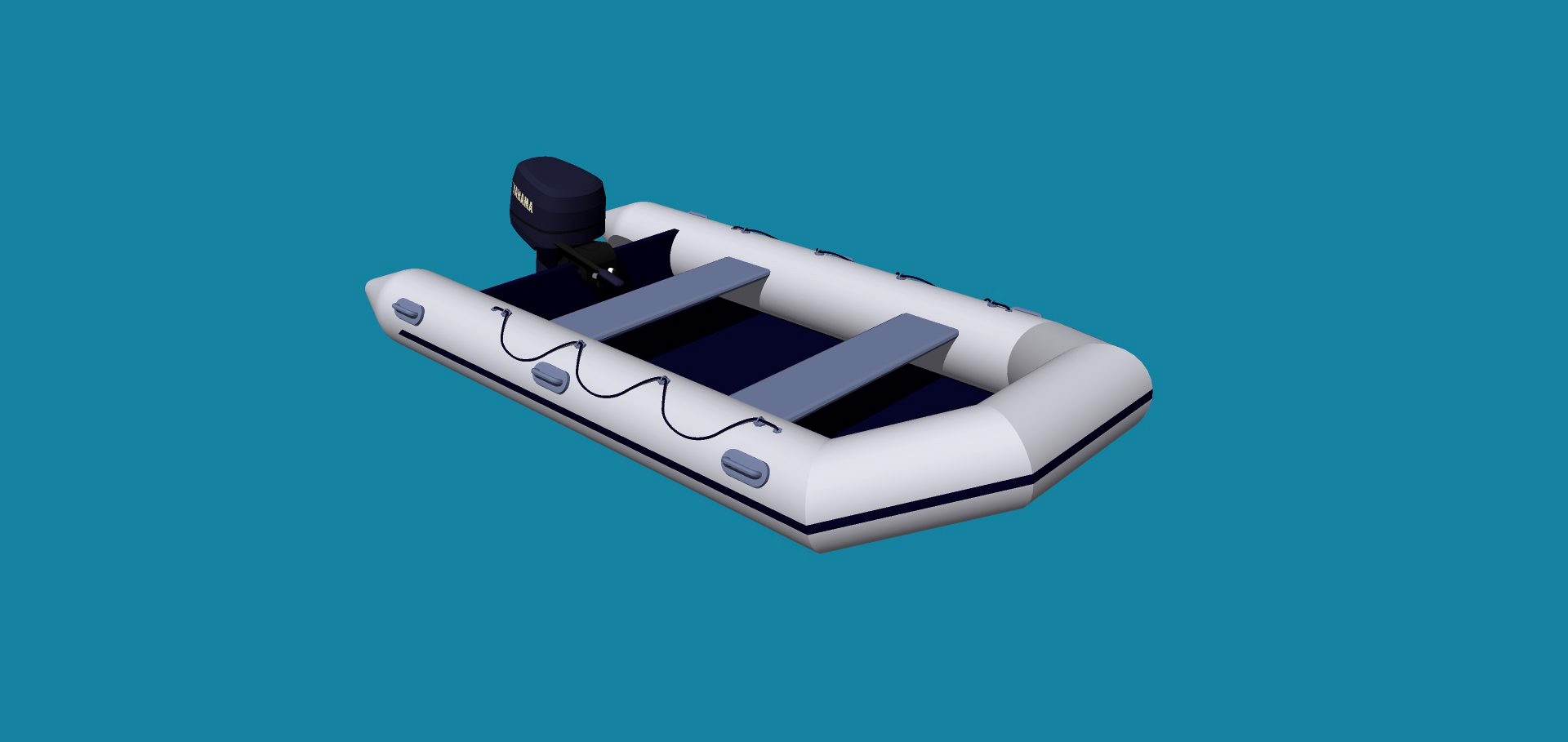 Inflatable motor boat