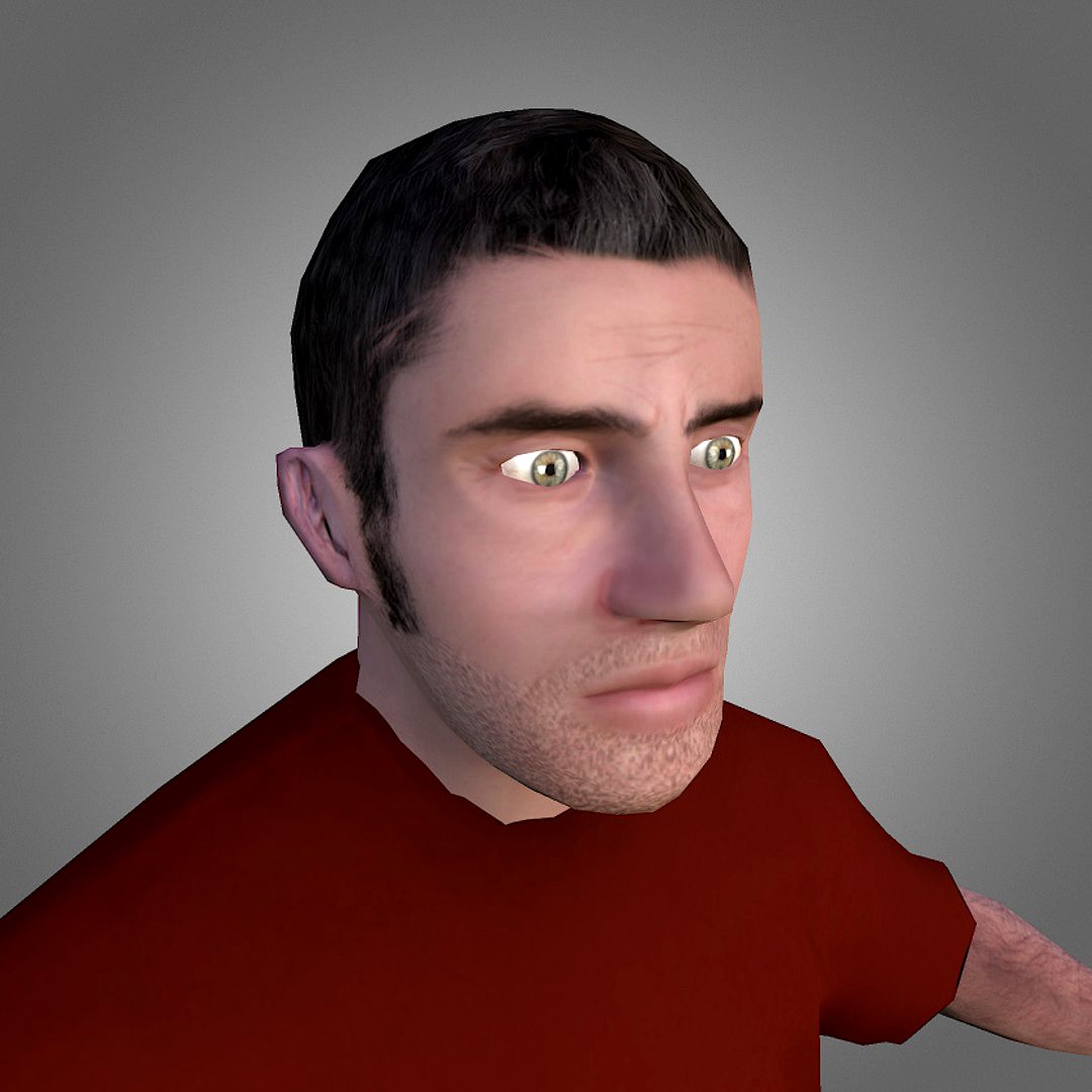Male Citizen Low-Poly