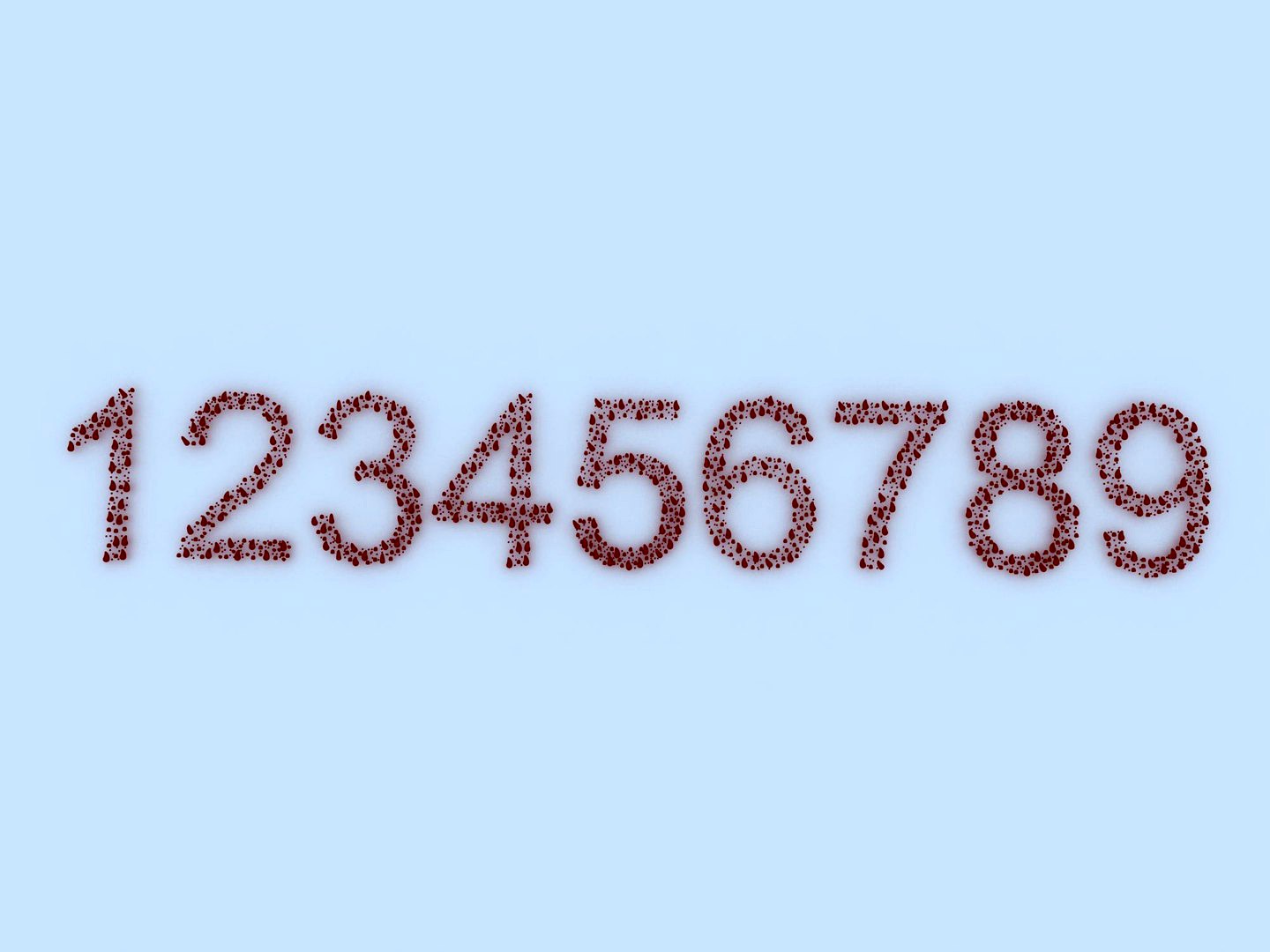 Numbers Low Poly