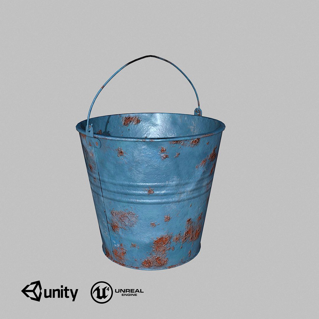 Bucket low-poly