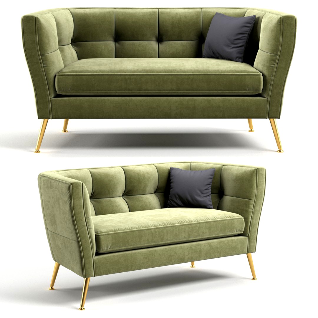 Kare Sofa Rimini Green 2-Seater 160cm