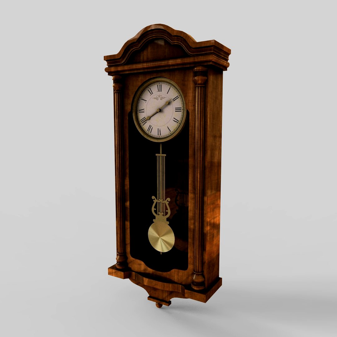 Pendulum Wall Clock 3d