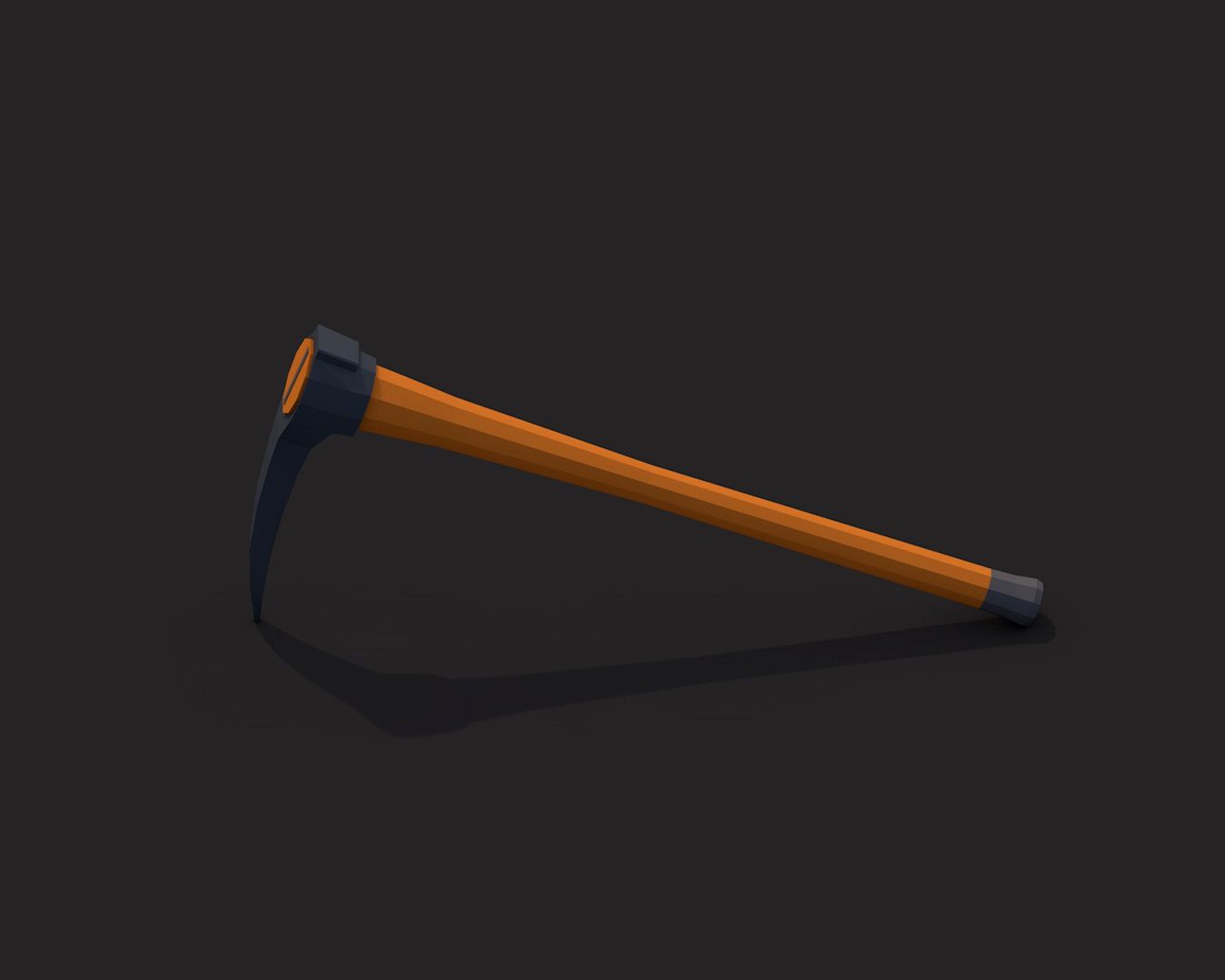 Low Poly Pickaxe v.2