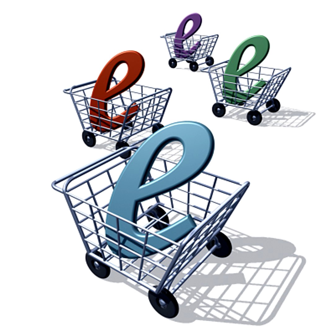 shopping cart (illustration style)