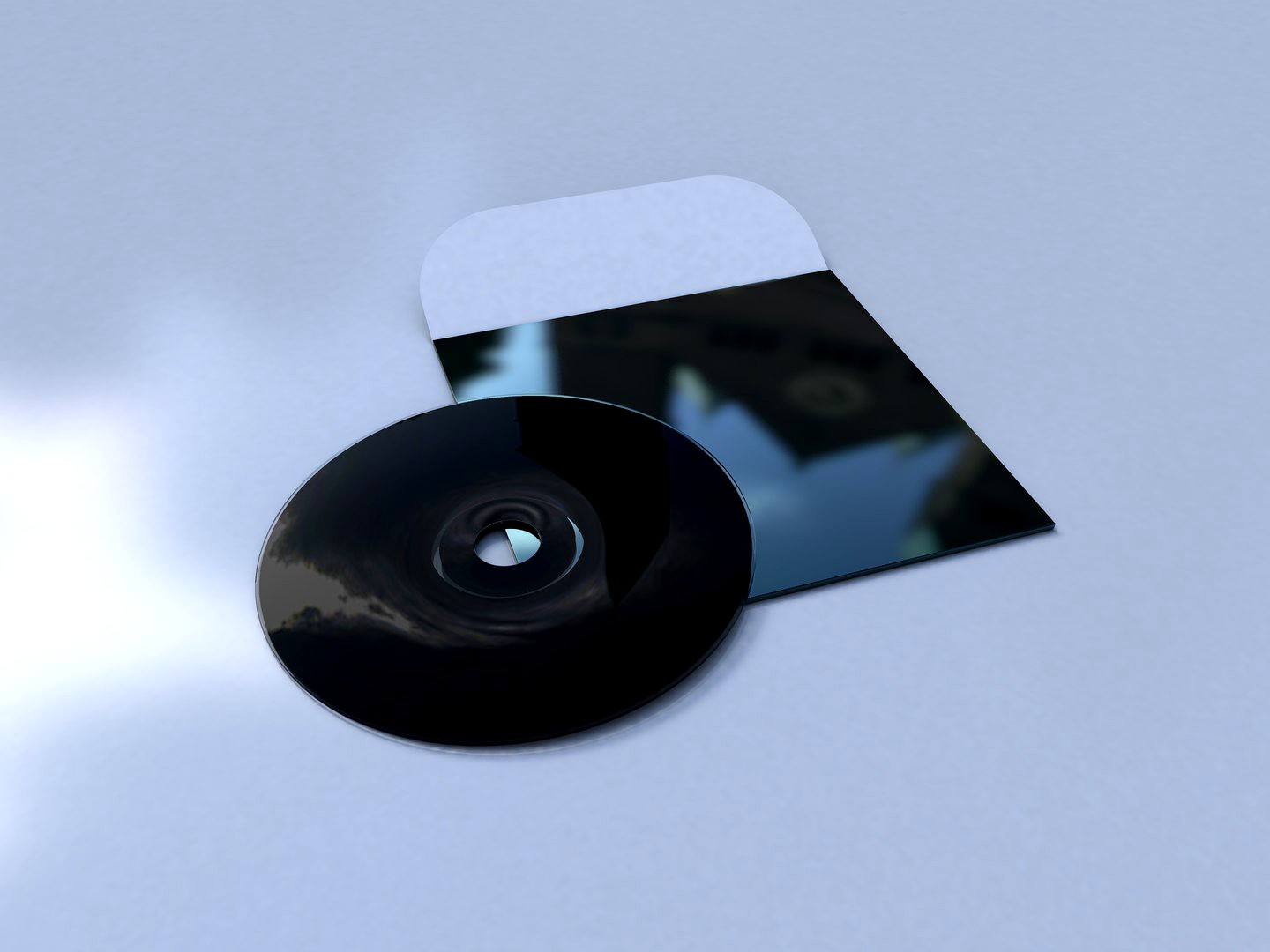 vinyl compact disk with cover