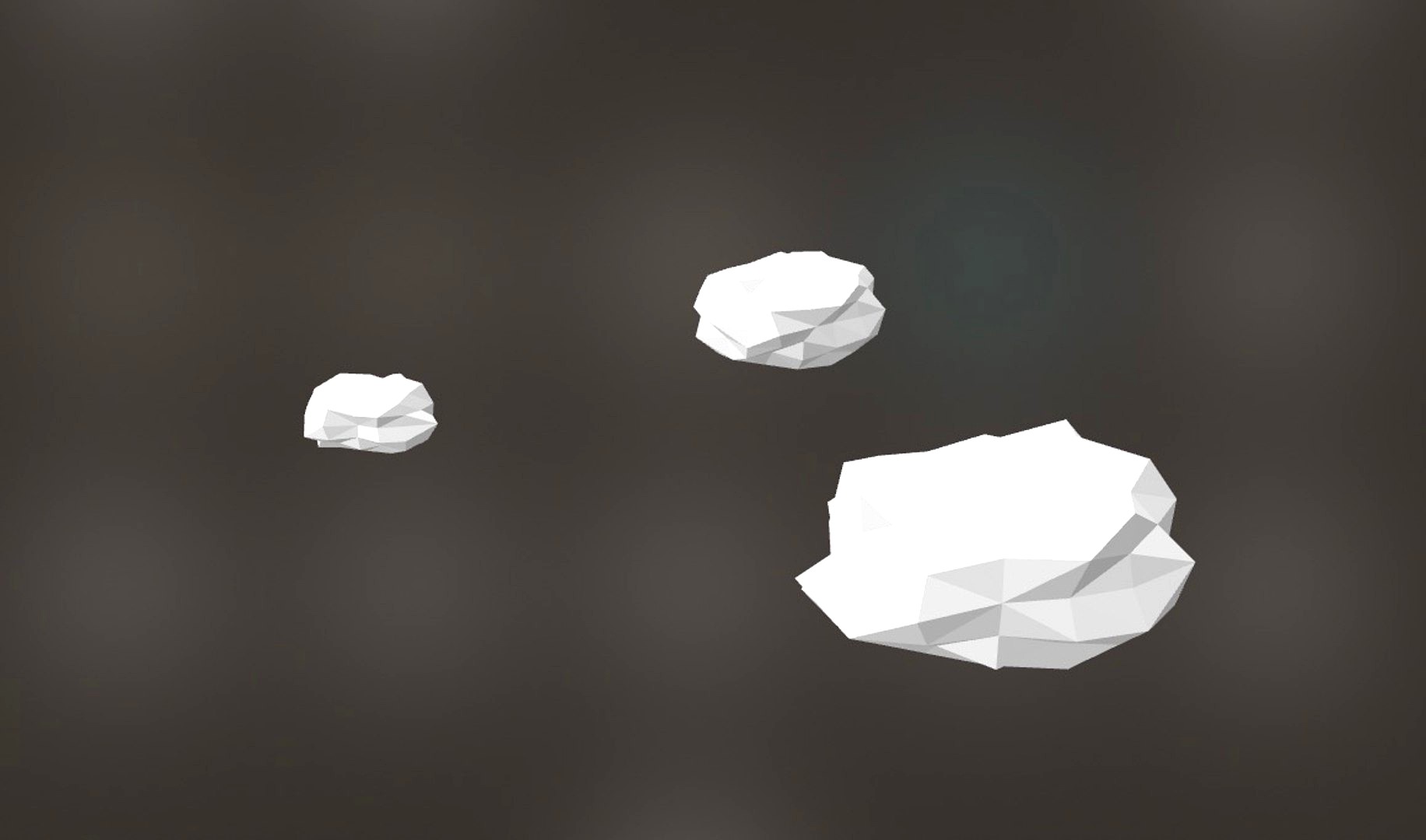 low poly cloud