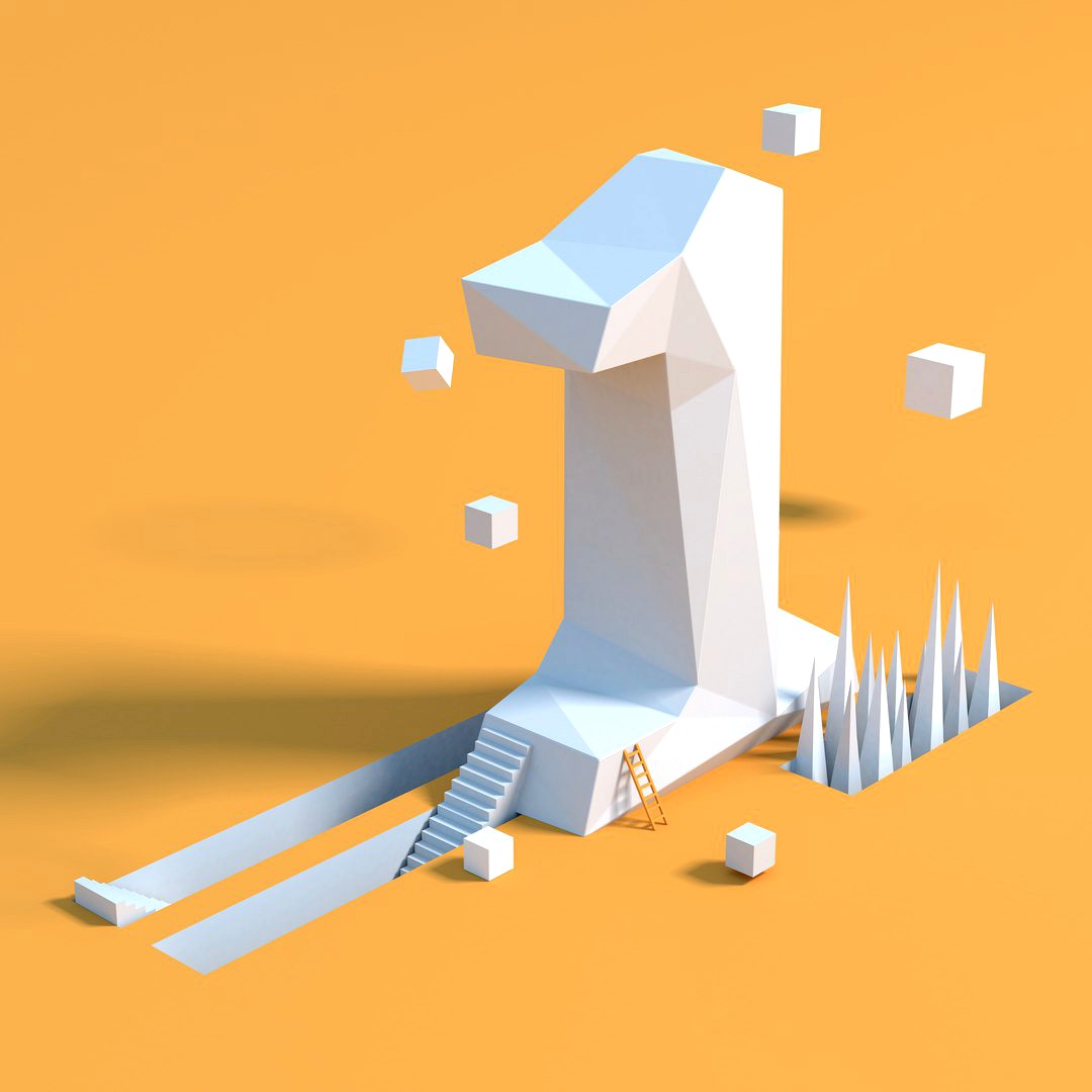 low poly one