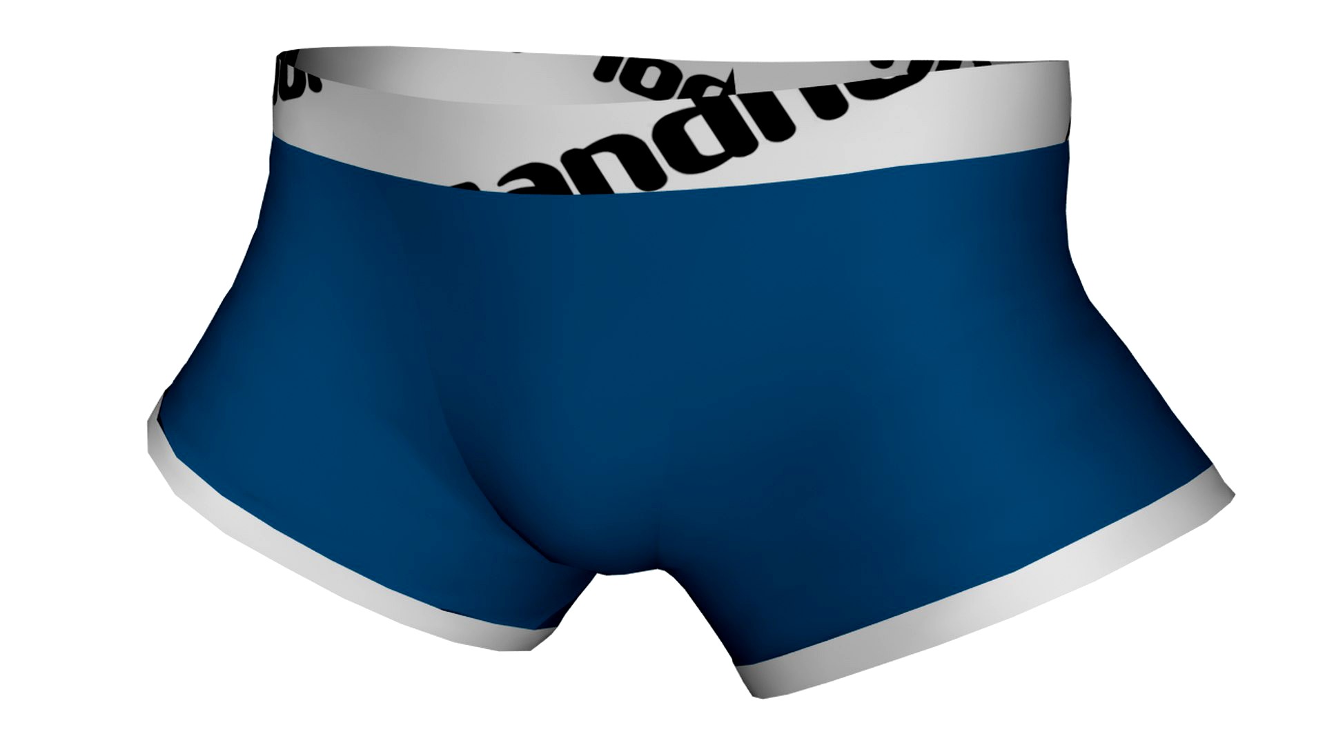 Realistic Underwear Boxer - Low Poly
