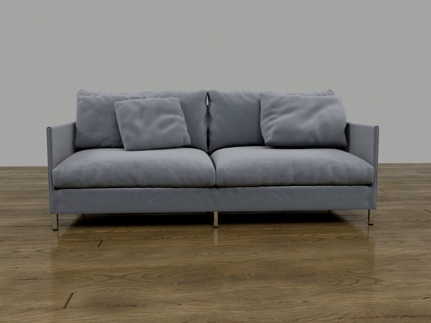 Two Seat Fabric Sofa Realistic