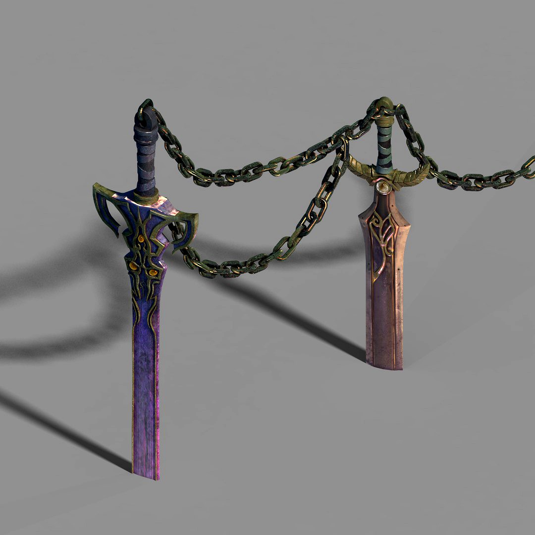 Town Magic Cave - Sword - Iron Chain 01