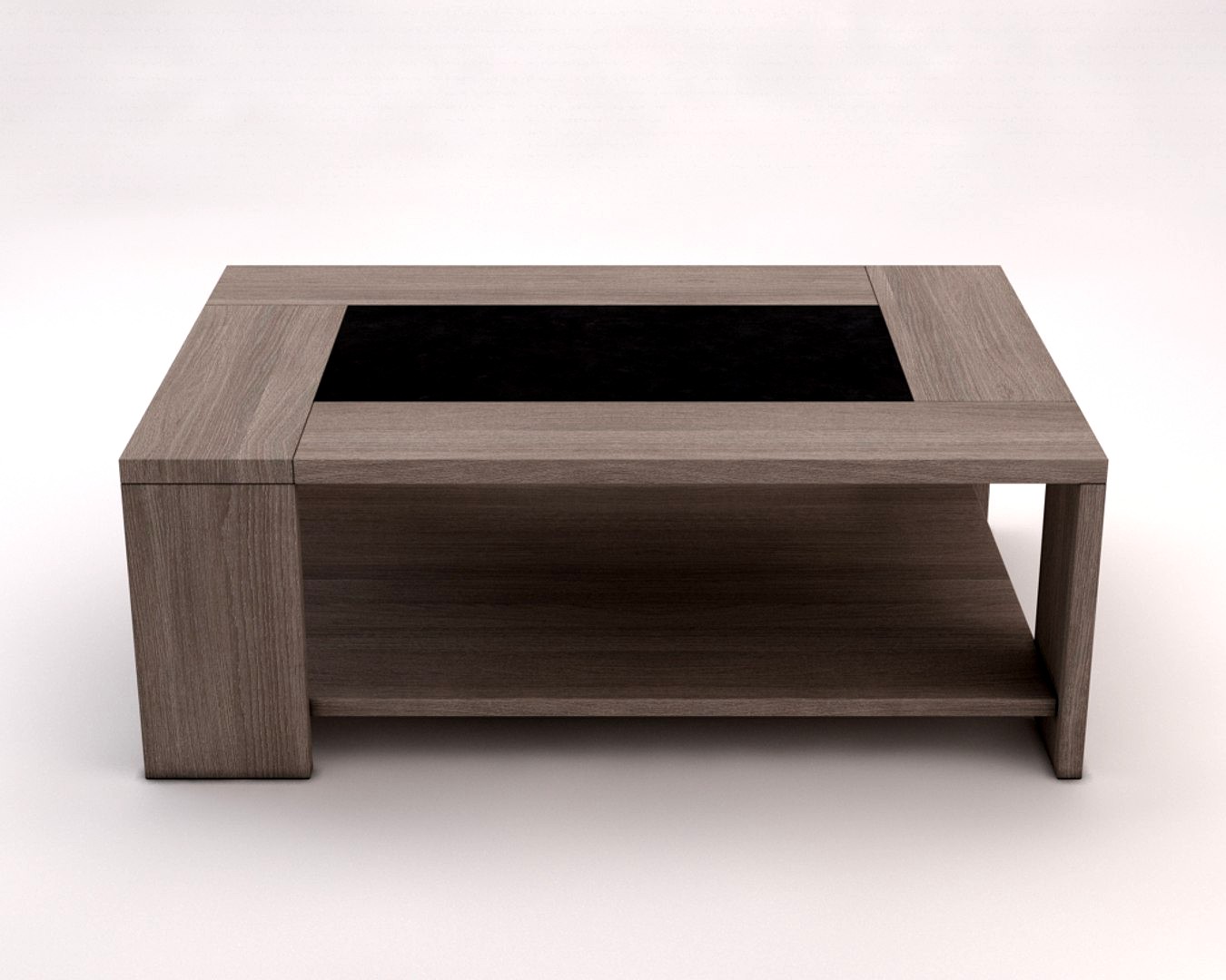 LOUNGE TABLE---Double support in wood and concrete