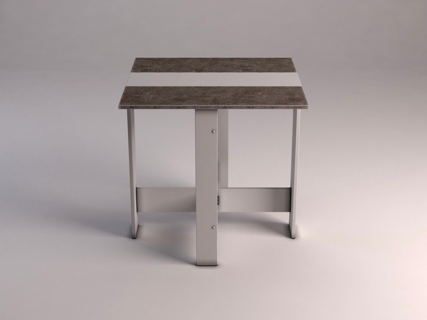 DINING TABLE---Folding table in MDF and concret