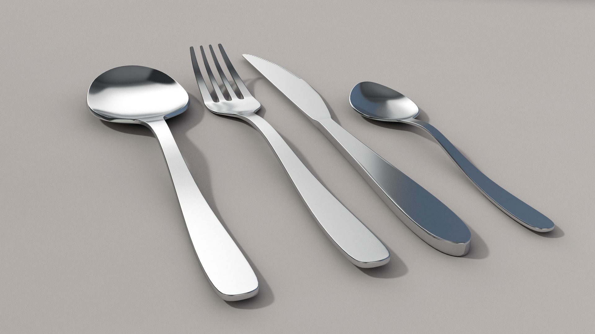 CUTLERY---Simple Spoon Fork and Knife