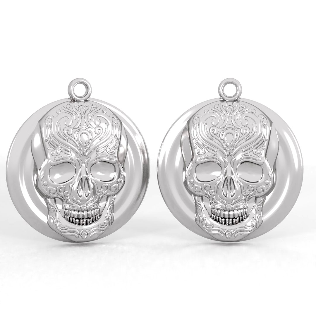 Pendant skull pattern