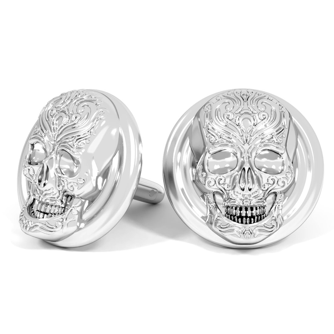 Skull cufflink