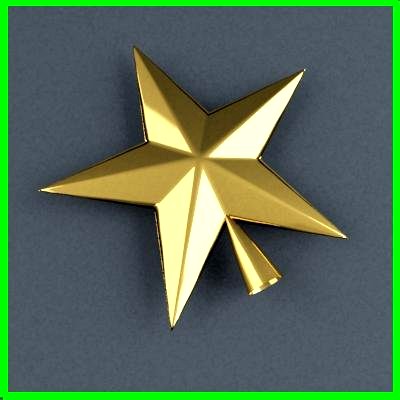 XMasTreeTop Star 3D Model