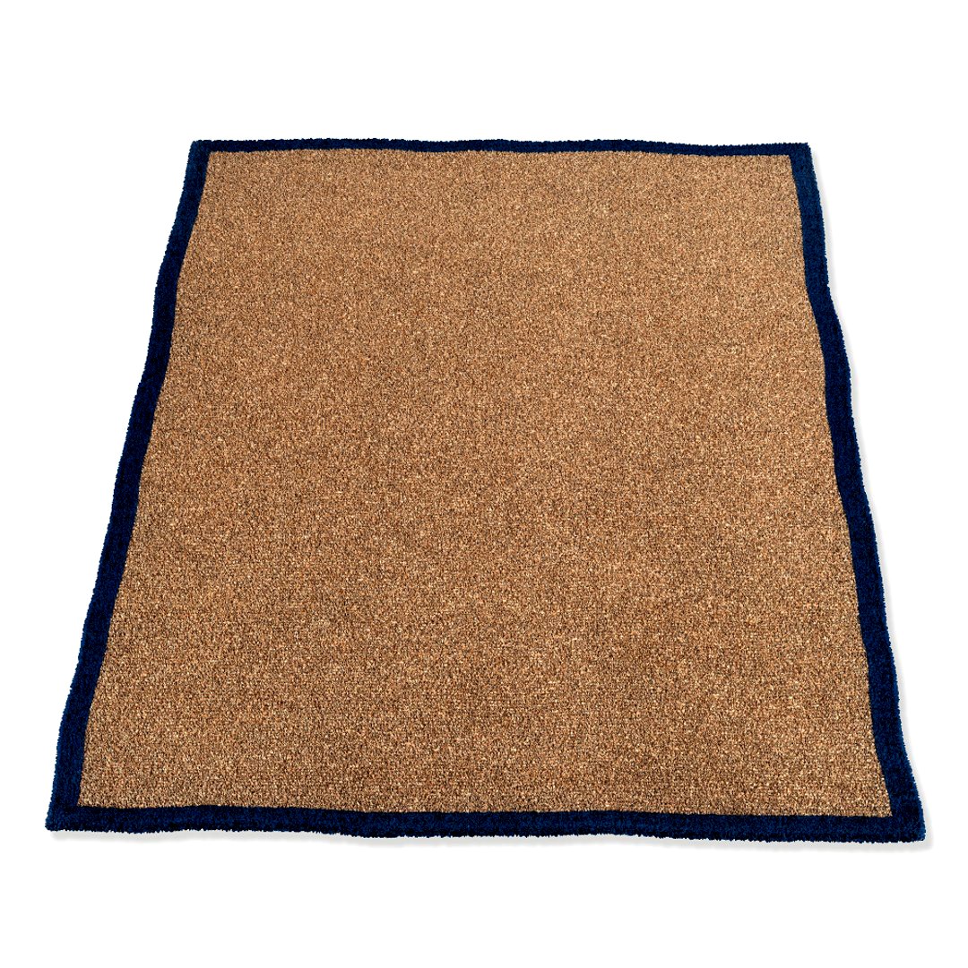 Hand woven Navy Sophie B Natural Fiber Jute Rug