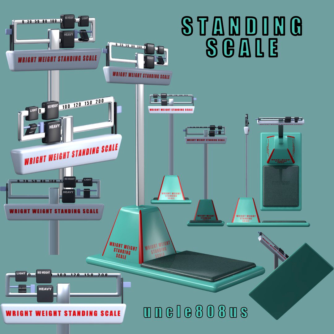 Standing Scales 3D object